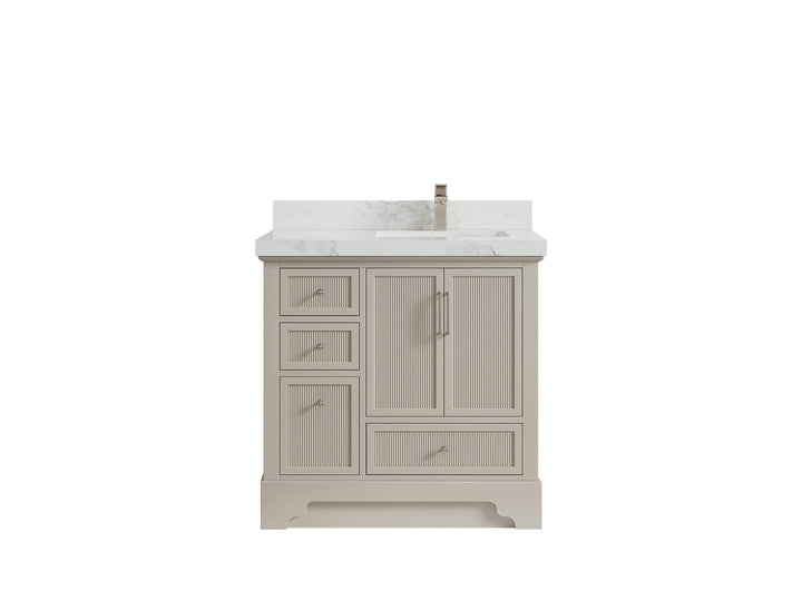 Alys 36 in. W x 22 in. D Right Offset Sink Bathroom Vanity - photo 14