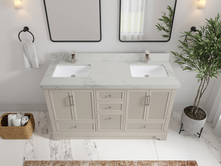 Alys 60 in. W x 22 in. D Double Sink Bathroom Vanity - photo 16