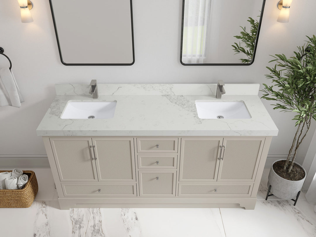 Alys 72 in. W x 22 in. D Double Sink Bathroom Vanity