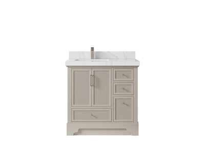 Alys 36 in. W x 22 in. D Left Offset Sink Bathroom Vanity