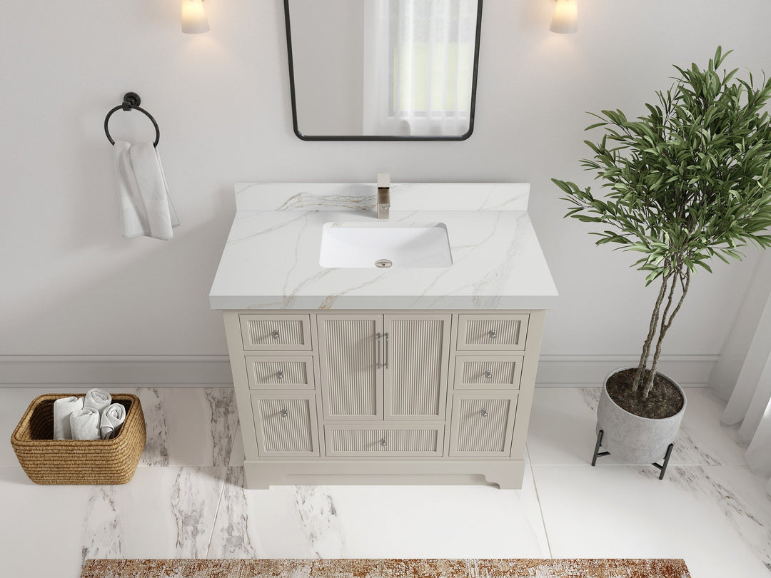 Alys 42 in. W x 22 in. D Single Sink Bathroom Vanity