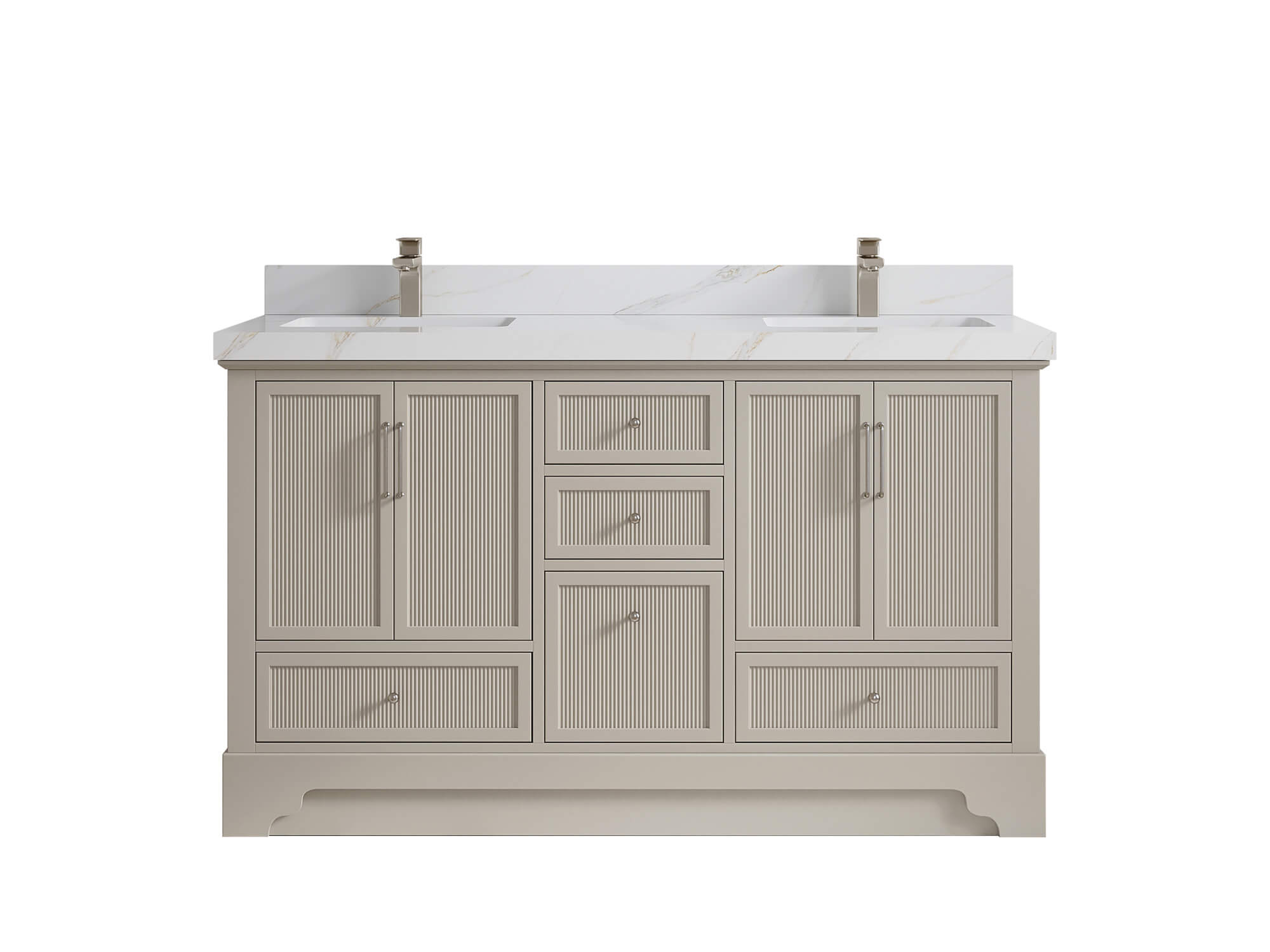 Alys 60 in. W x 22 in. D Double Sink Bathroom Vanity
