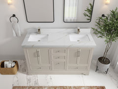 Alys 60 in. W x 22 in. D Double Sink Bathroom Vanity - photo 34