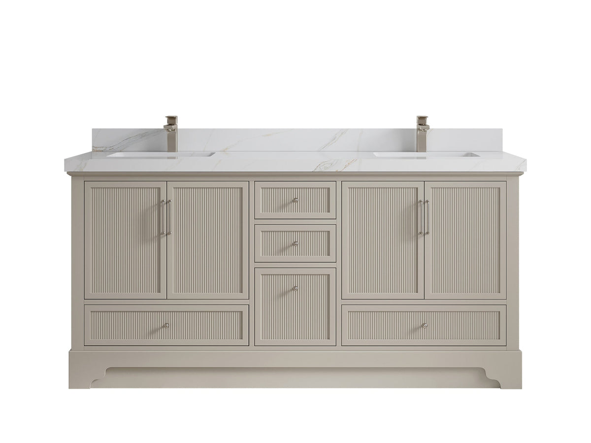 Alys 72 in. W x 22 in. D Double Sink Bathroom Vanity