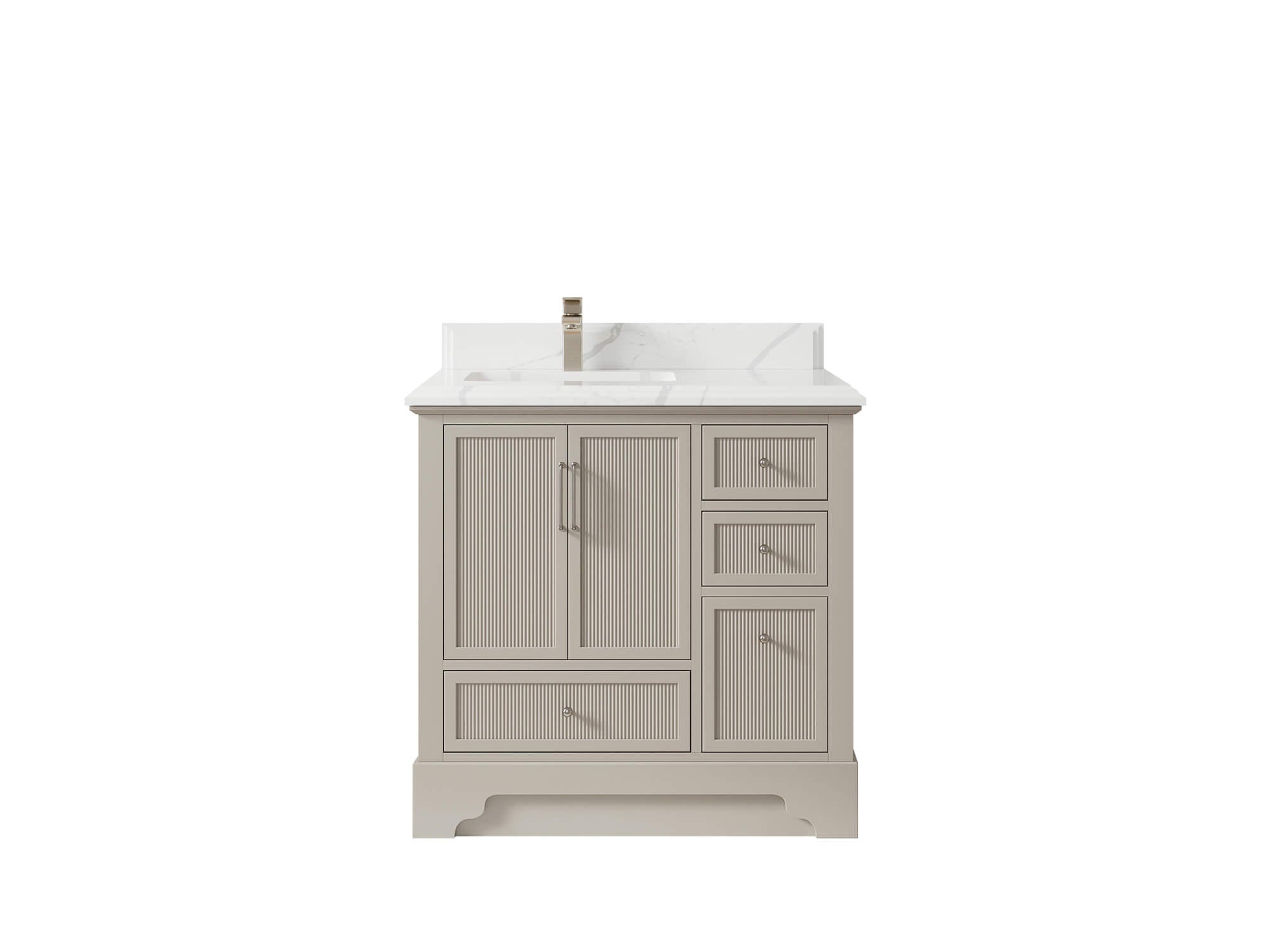 Alys 36 in. W x 22 in. D Left Offset Sink Bathroom Vanity