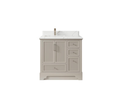 Alys 36 in. W x 22 in. D Left Offset Sink Bathroom Vanity