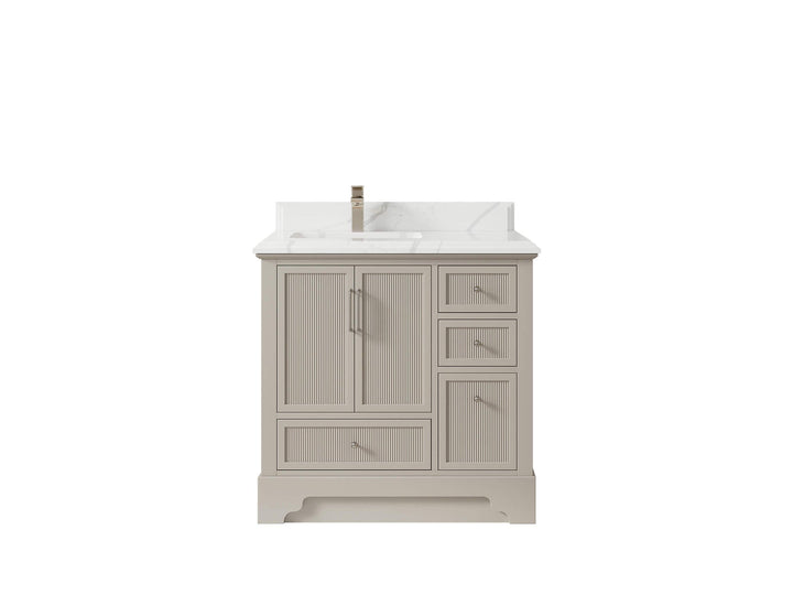 Alys 36 in. W x 22 in. D Left Offset Sink Bathroom Vanity - photo 22