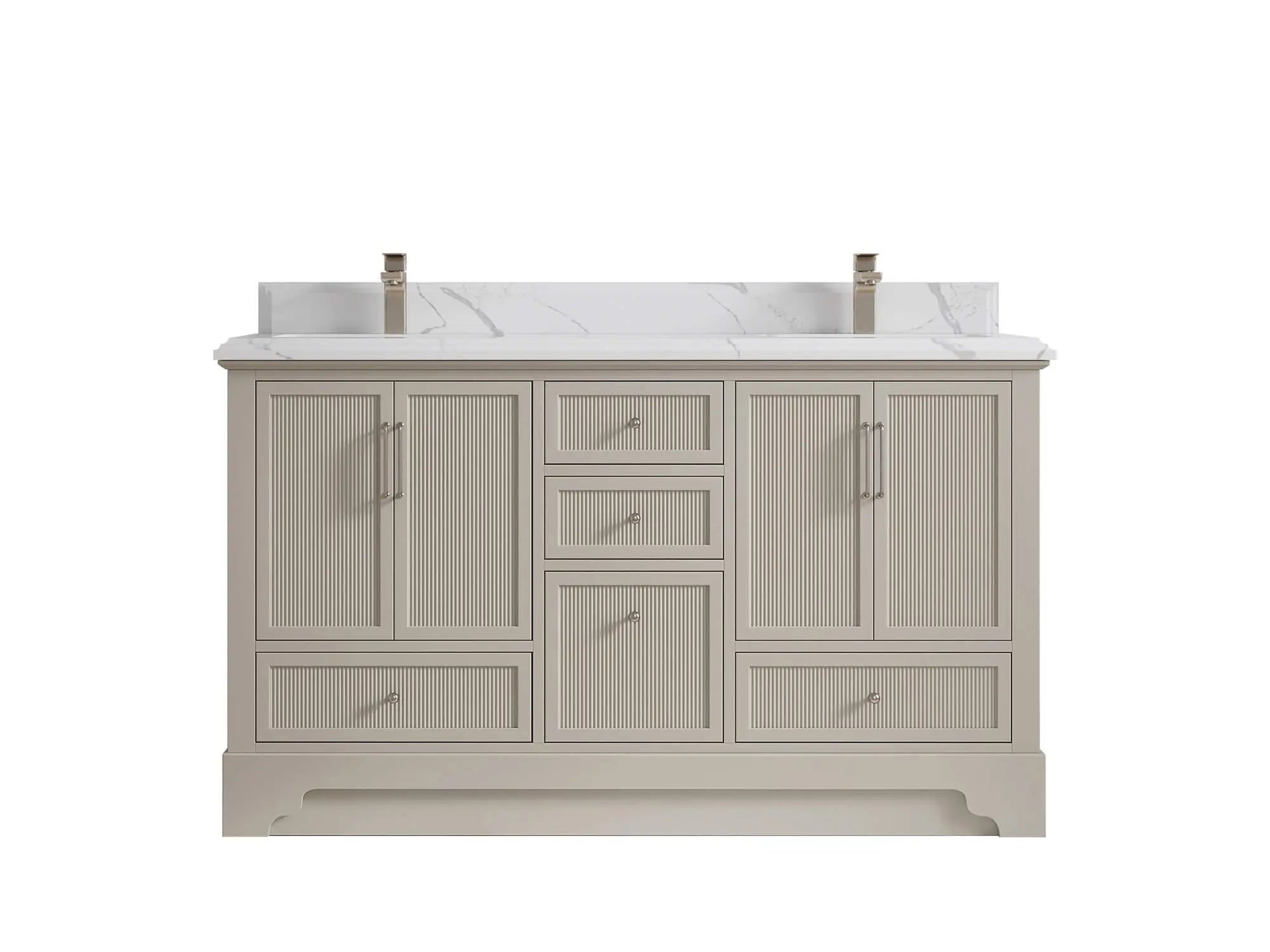 Alys 60 in. W x 22 in. D Double Sink Bathroom Vanity