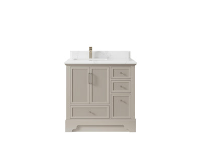 Alys 36 in. W x 22 in. D Left Offset Sink Bathroom Vanity