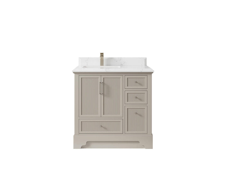 Alys 36 in. W x 22 in. D Left Offset Sink Bathroom Vanity - photo 24