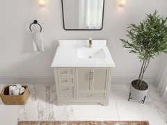 Alys 36 in. W x 22 in. D Right Offset Sink Bathroom Vanity - photo 21