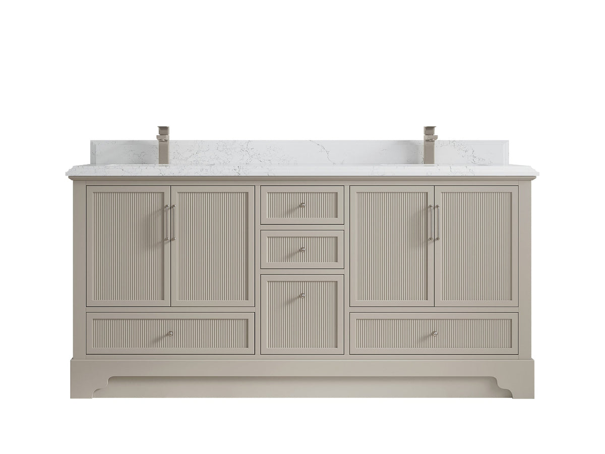 Alys 72 in. W x 22 in. D Double Sink Bathroom Vanity