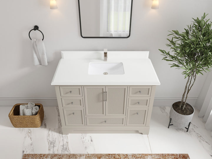 Alys 48 in. W x 22 in. D Single Sink Bathroom Vanity - photo 25