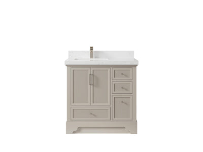 Alys 36 in. W x 22 in. D Left Offset Sink Bathroom Vanity