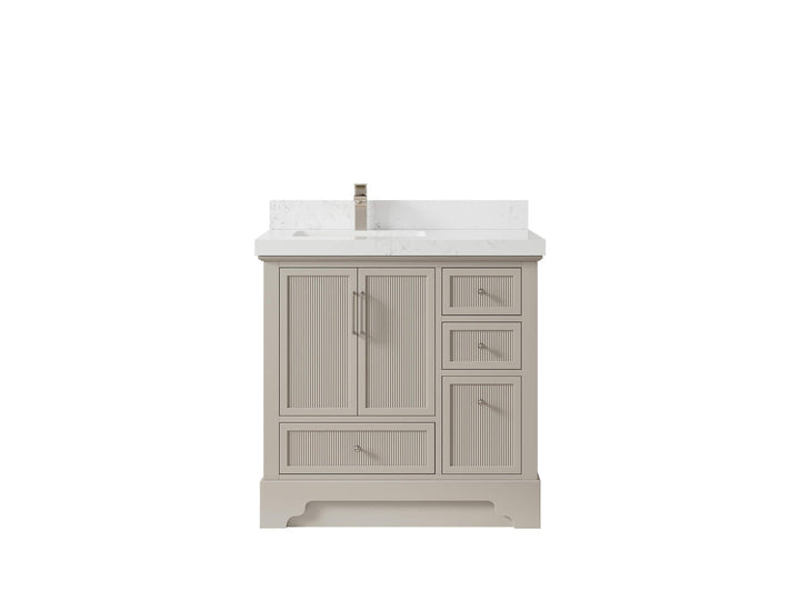 Alys 36 in. W x 22 in. D Left Offset Sink Bathroom Vanity - photo 28