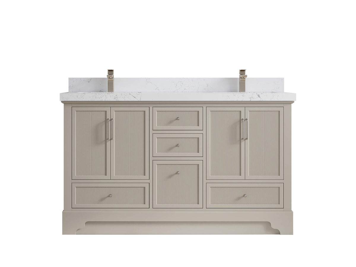 Alys 60 in. W x 22 in. D Double Sink Bathroom Vanity