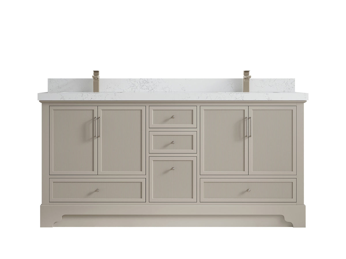 Alys 72 in. W x 22 in. D Double Sink Bathroom Vanity