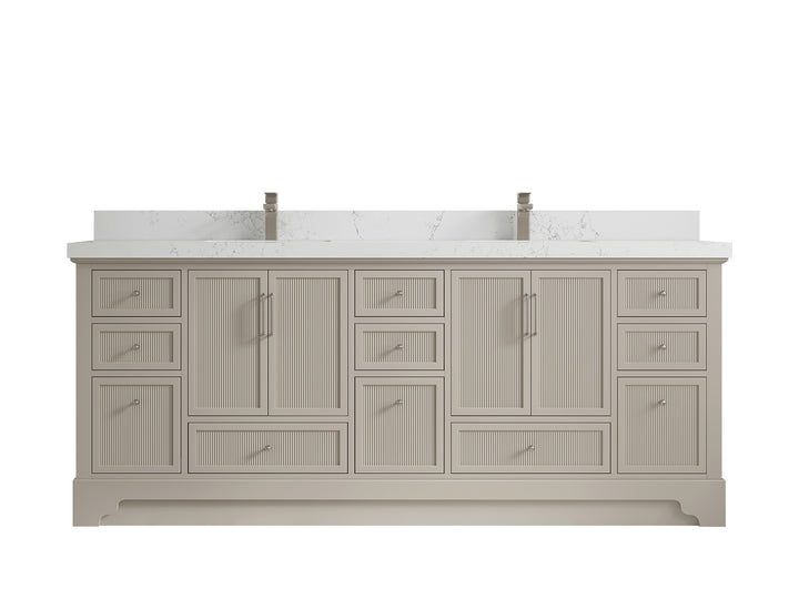 Alys 84 in. W x 22 in. D Double Sink Bathroom Vanity - photo 28