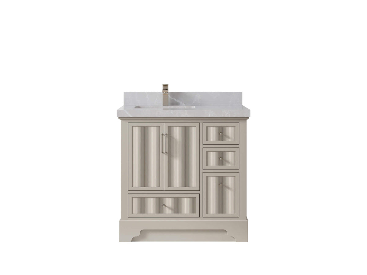 Alys 36 in. W x 22 in. D Left Offset Sink Bathroom Vanity