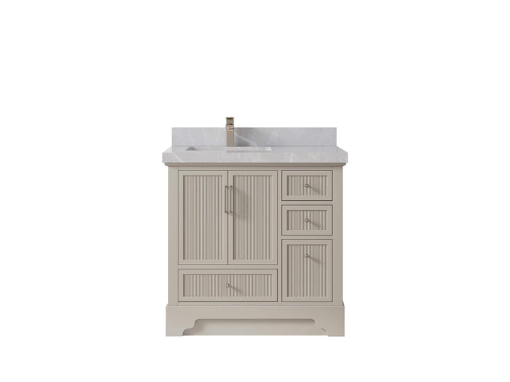 Alys 36 in. W x 22 in. D Left Offset Sink Bathroom Vanity - photo 30