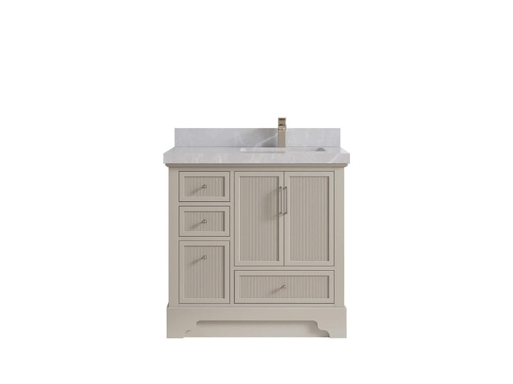 Alys 36 in. W x 22 in. D Right Offset Sink Bathroom Vanity - photo 28