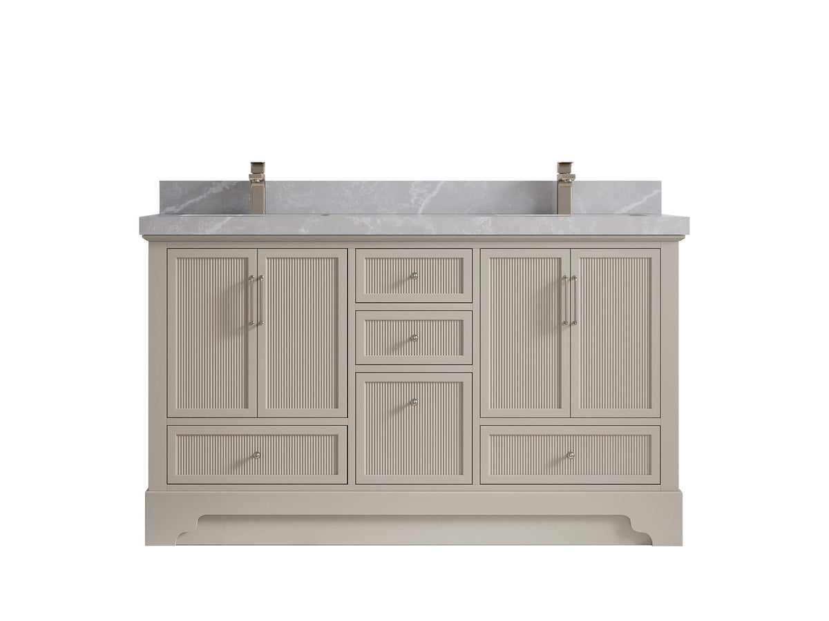 Alys 60 in. W x 22 in. D Double Sink Bathroom Vanity