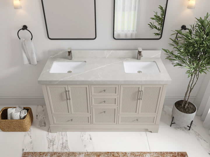 Alys 60 in. W x 22 in. D Double Sink Bathroom Vanity - photo 24