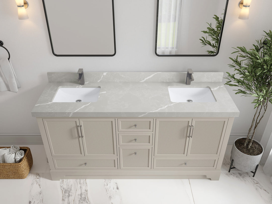Alys 72 in. W x 22 in. D Double Sink Bathroom Vanity
