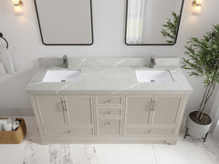 Alys 72 in. W x 22 in. D Double Sink Bathroom Vanity - photo 29