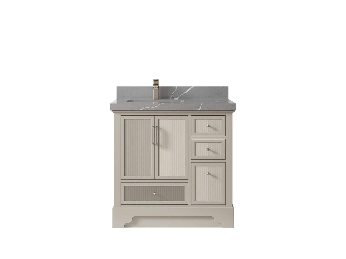 Alys 36 in. W x 22 in. D Left Offset Sink Bathroom Vanity