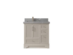 Alys 36 in. W x 22 in. D Left Offset Sink Bathroom Vanity - photo 32