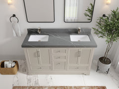 Alys 60 in. W x 22 in. D Double Sink Bathroom Vanity - photo 26