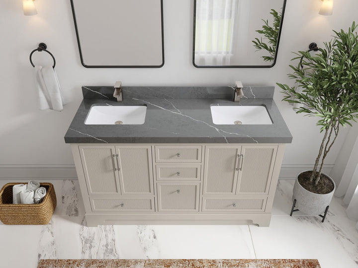 Alys 60 in. W x 22 in. D Double Sink Bathroom Vanity - photo 26