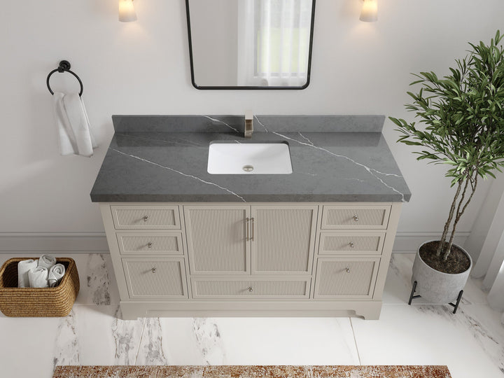 Alys 60 in. W x 22 in. D Single Sink Bathroom Vanity - photo 31
