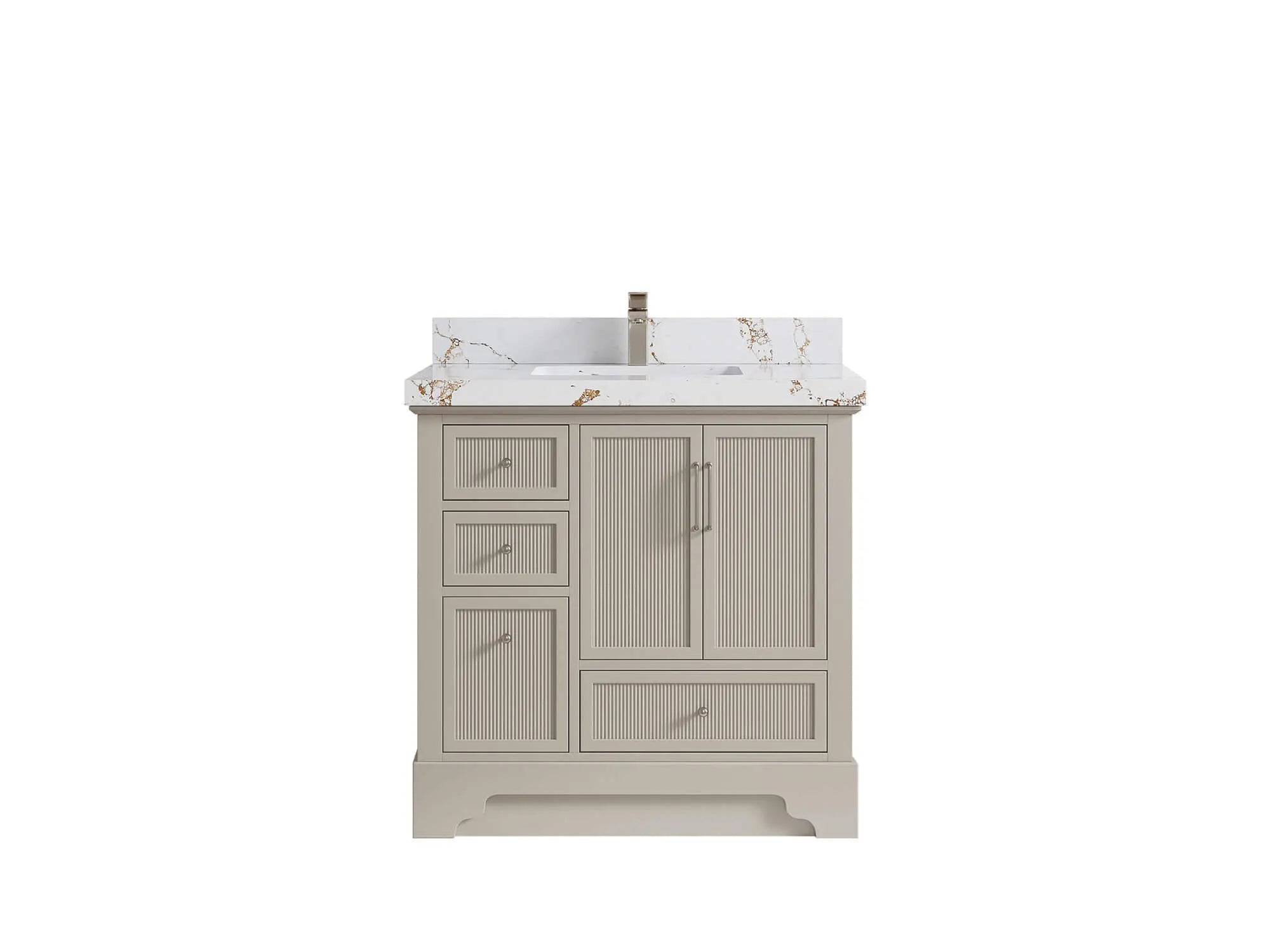 Alys 36 in. W x 22 in. D Center Sink Vanity for Modern Bathrooms