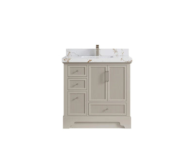 Alys 36 in. W x 22 in. D Center Sink Vanity for Modern Bathrooms