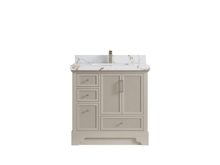 Alys 36 in. W x 22 in. D Center Sink Vanity for Modern Bathrooms - photo 34