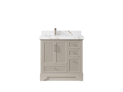 Alys 36 in. W x 22 in. D Left Offset Sink Bathroom Vanity