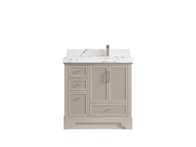 Alys 36 in. W x 22 in. D Right Offset Sink Bathroom Vanity