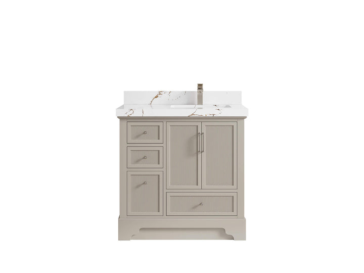Alys 36 in. W x 22 in. D Right Offset Sink Bathroom Vanity - photo 32