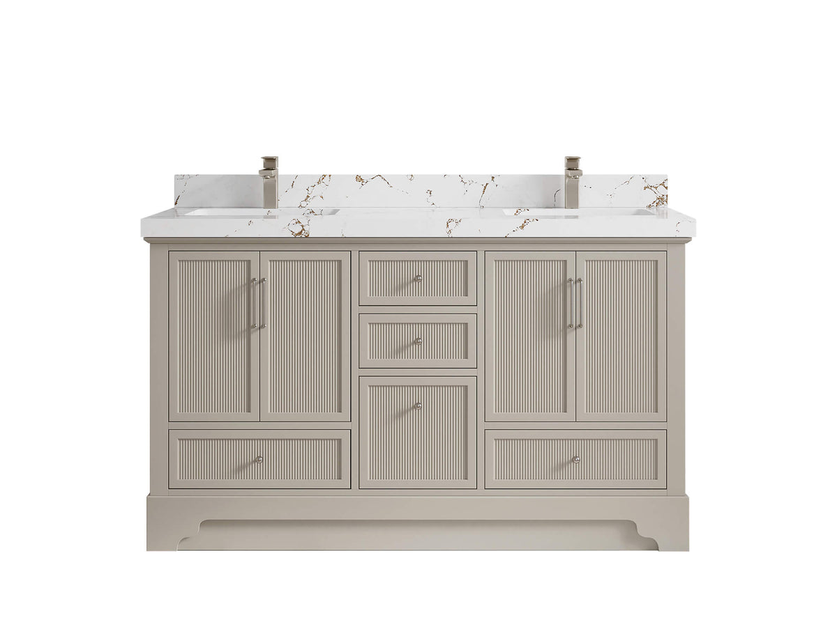 Alys 60 in. W x 22 in. D Double Sink Bathroom Vanity