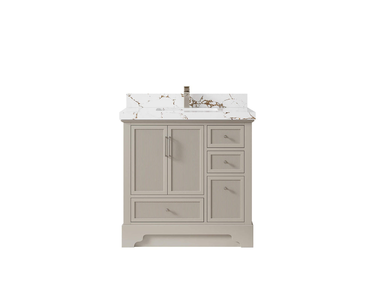 Alys 36 in. W x 22 in. D Center Sink Bathroom Vanity