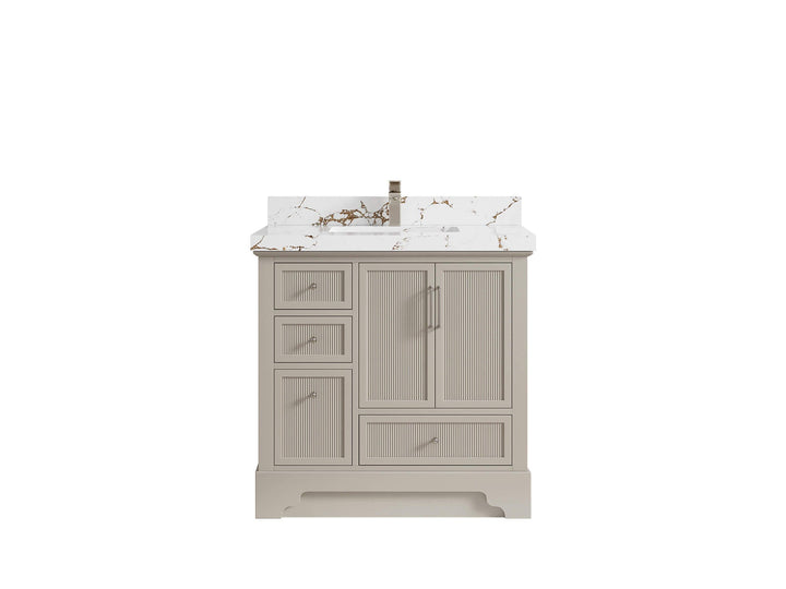 Alys 36 in. W x 22 in. D Center Sink Vanity for Modern Bathrooms - photo 36