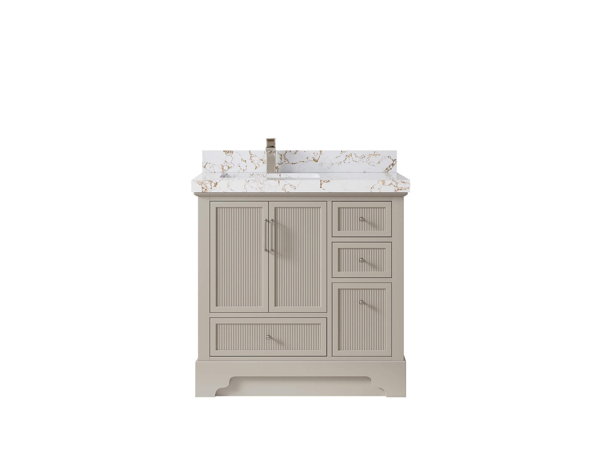 Alys 36 in. W x 22 in. D Left Offset Sink Bathroom Vanity