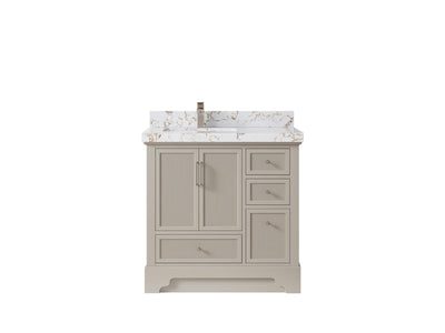 Alys 36 in. W x 22 in. D Left Offset Sink Bathroom Vanity