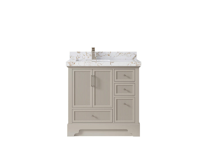 Alys 36 in. W x 22 in. D Left Offset Sink Bathroom Vanity - photo 36