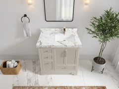 Alys 36 in. W x 22 in. D Right Offset Sink Bathroom Vanity - photo 33
