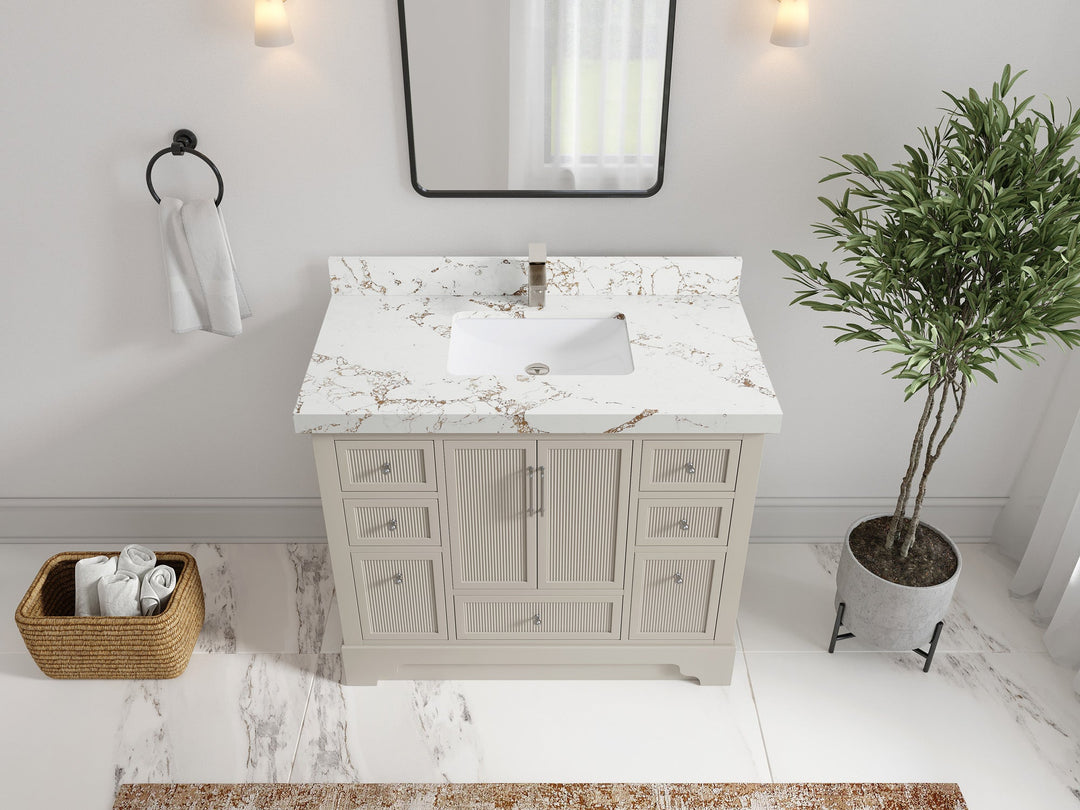 Alys 42 in. W x 22 in. D Single Sink Bathroom Vanity