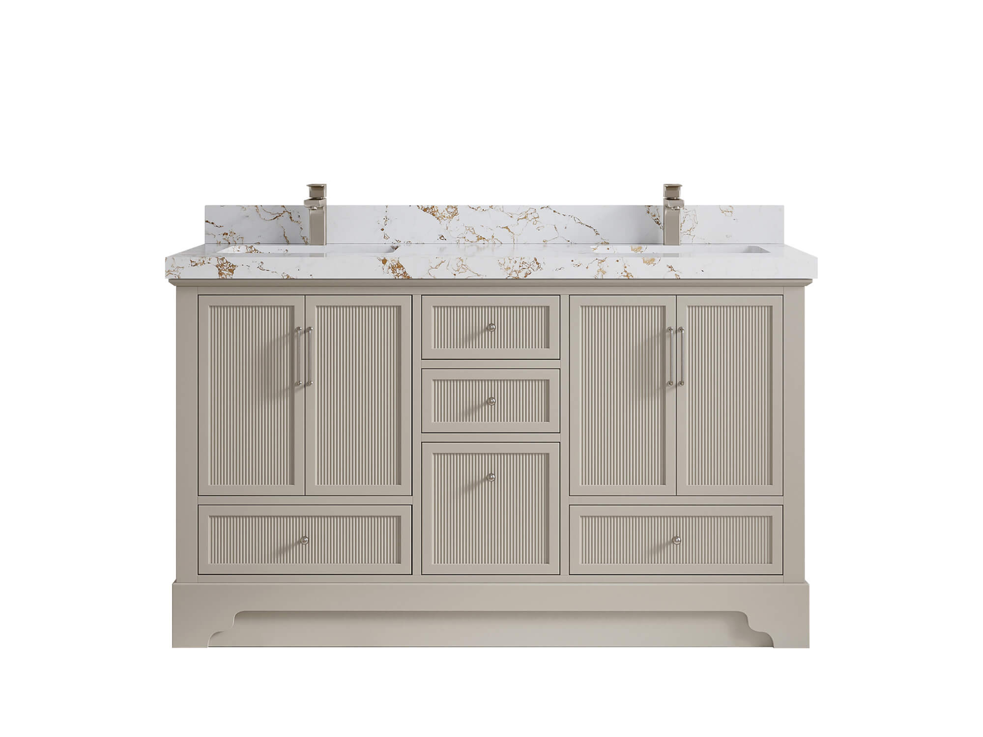 Alys 60 in. W x 22 in. D Double Sink Bathroom Vanity