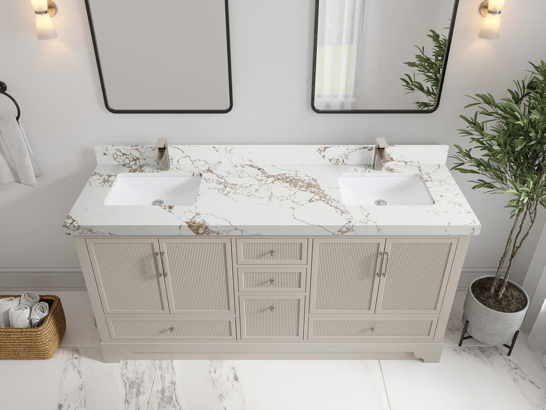 Alys 72 in. W x 22 in. D Double Sink Bathroom Vanity